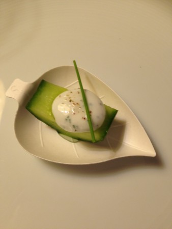 sphère de yaourt façon taziki